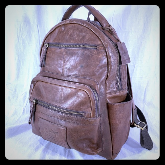 rawlings leather backpack